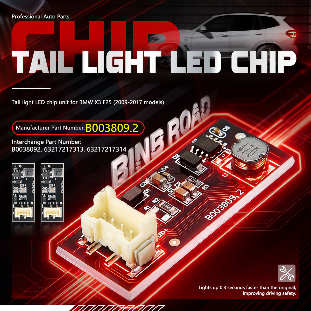 B003809.2 LED Driver Tail Light Repair Board Chip