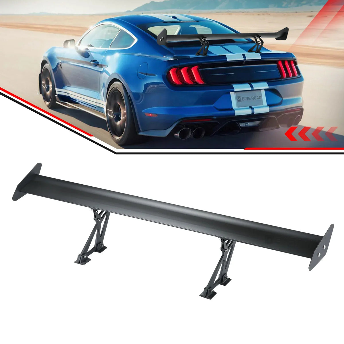 US 53" Rear Trunk Spoiler Wing