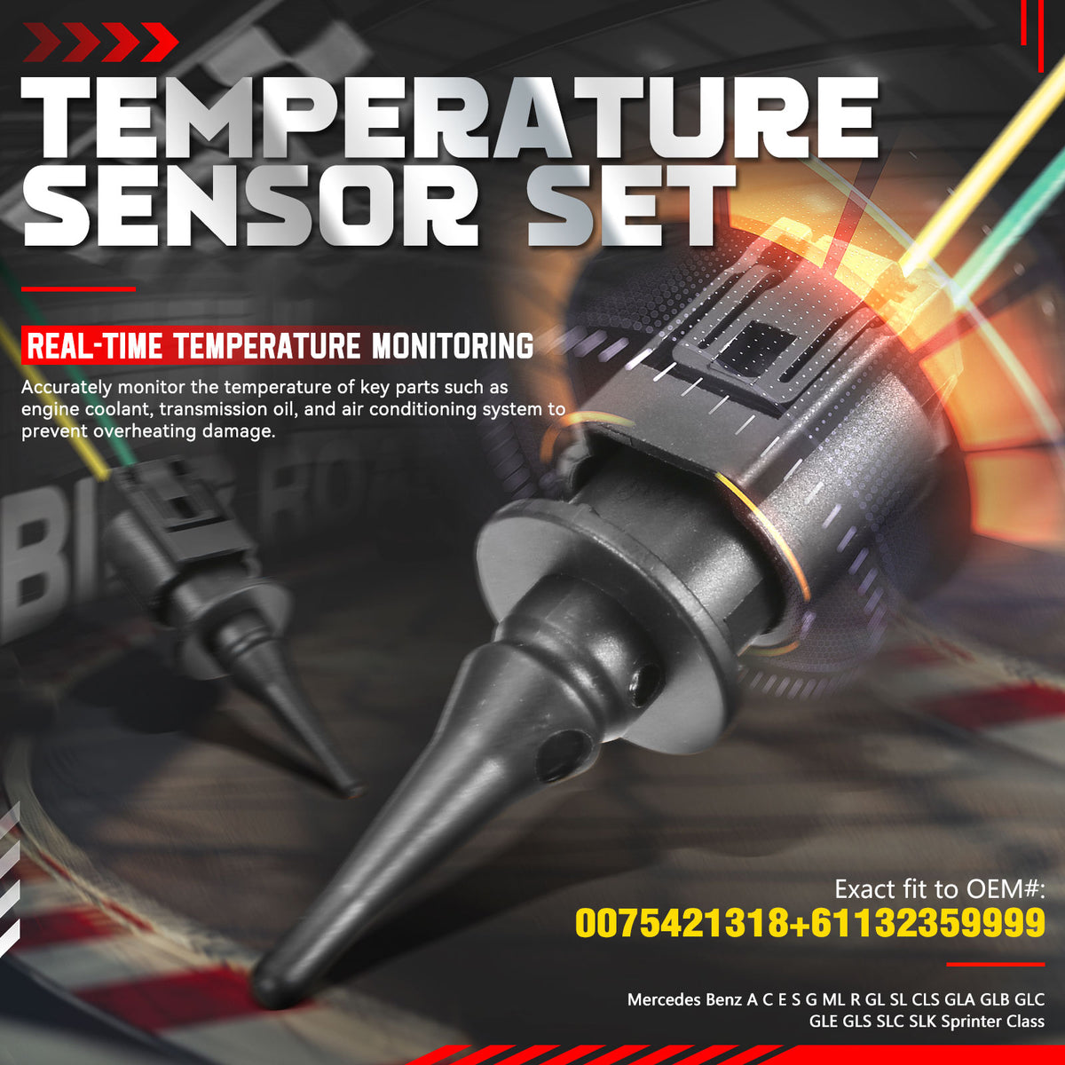 0075421318 Outside Air Ambient Various Temperature Sensor Kit