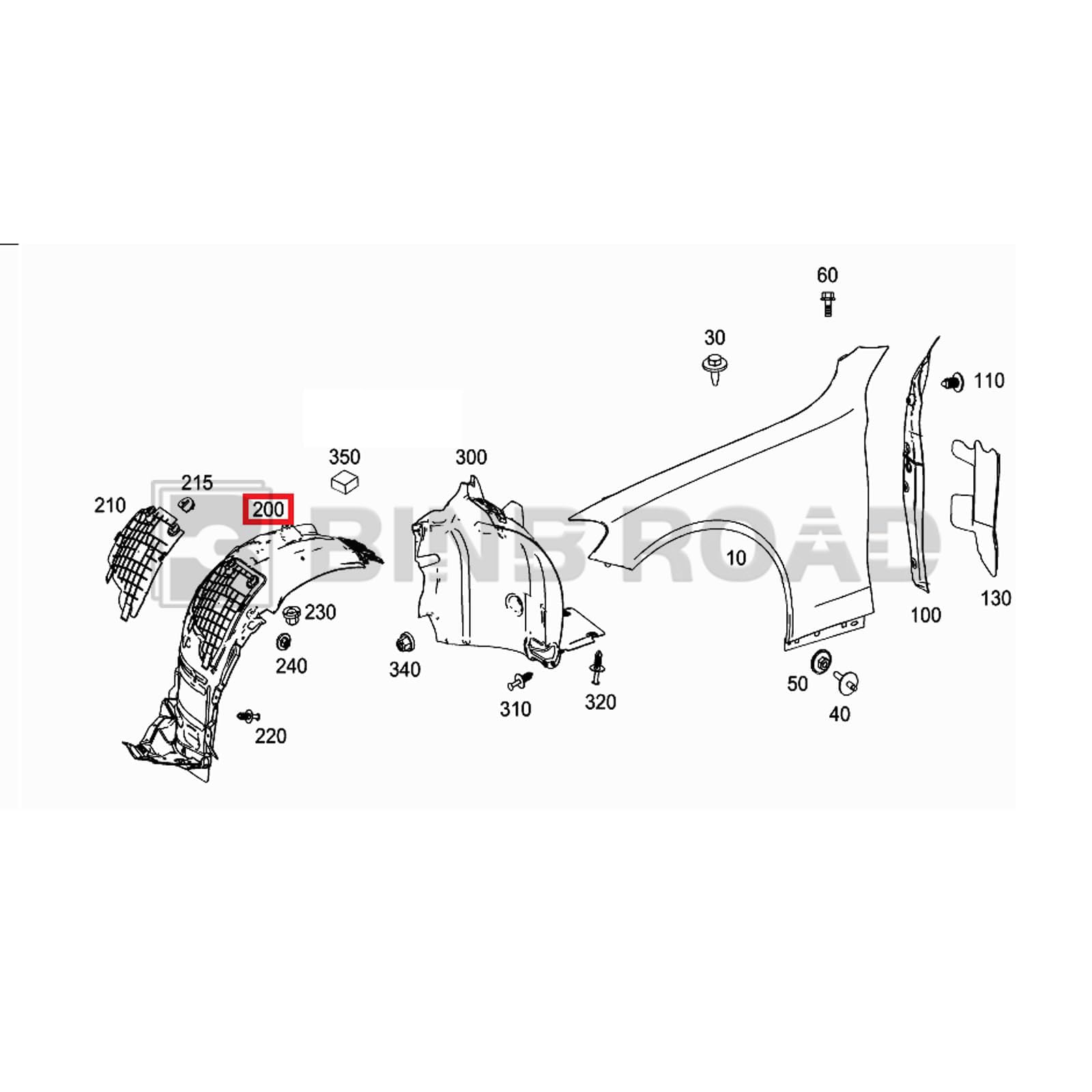 US 2056903301+2056903401 Splash Shield Front