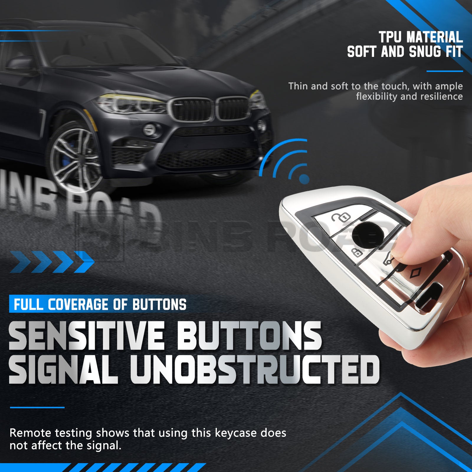 Key Fob Cover Case Compatible with BMW