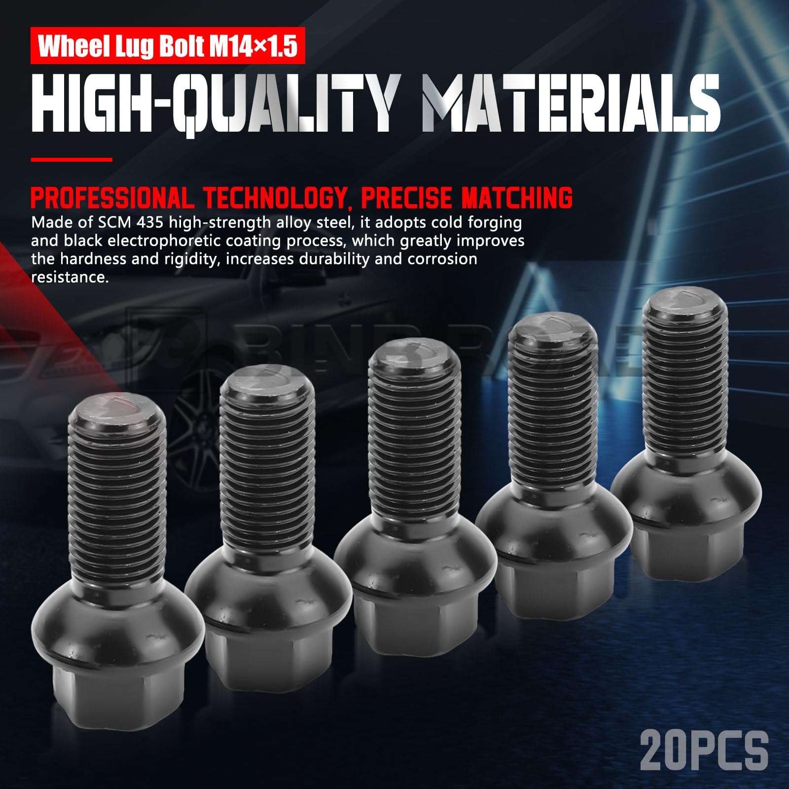 0009908307 0009904907 Wheel Lug Bolts Nuts