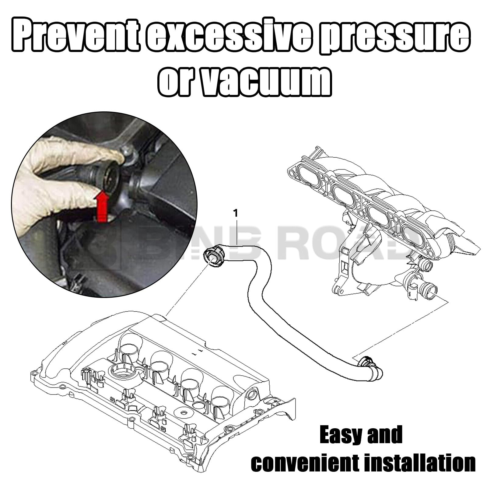 11157605186 Crankcase Vent Hoses