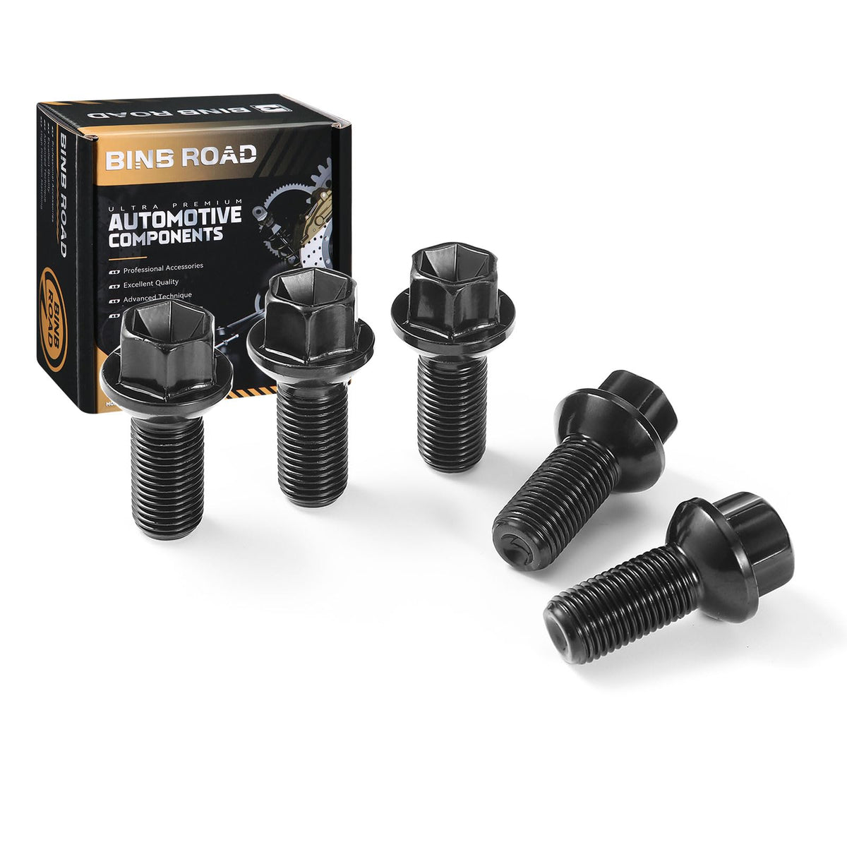 US 0009908307 20Pcs M14 x 1.5 Wheel Lug Bolts Nuts