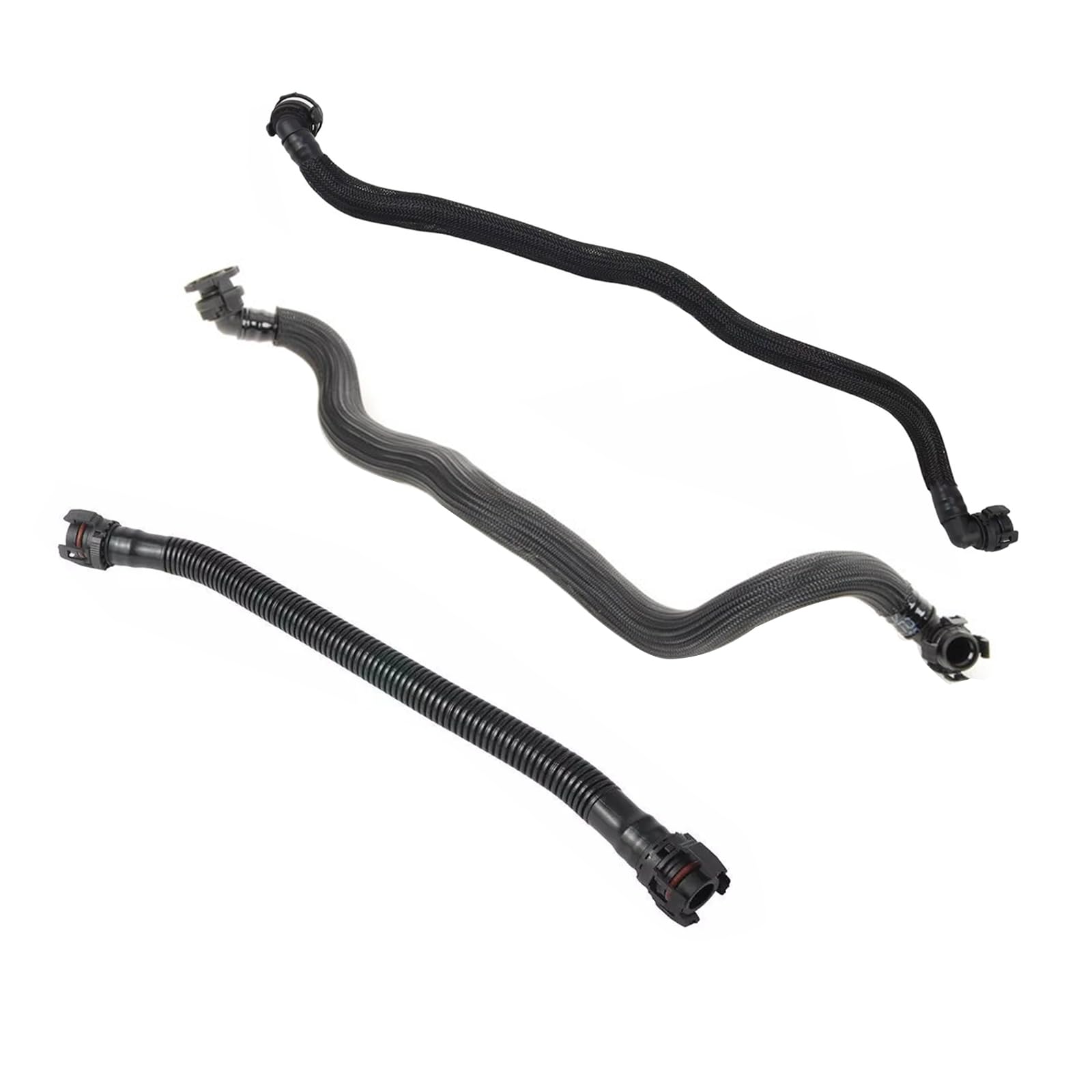 11157589989 + 11157589992 + 11157595188 Crankcase Breather Vent Pipe Hoses
