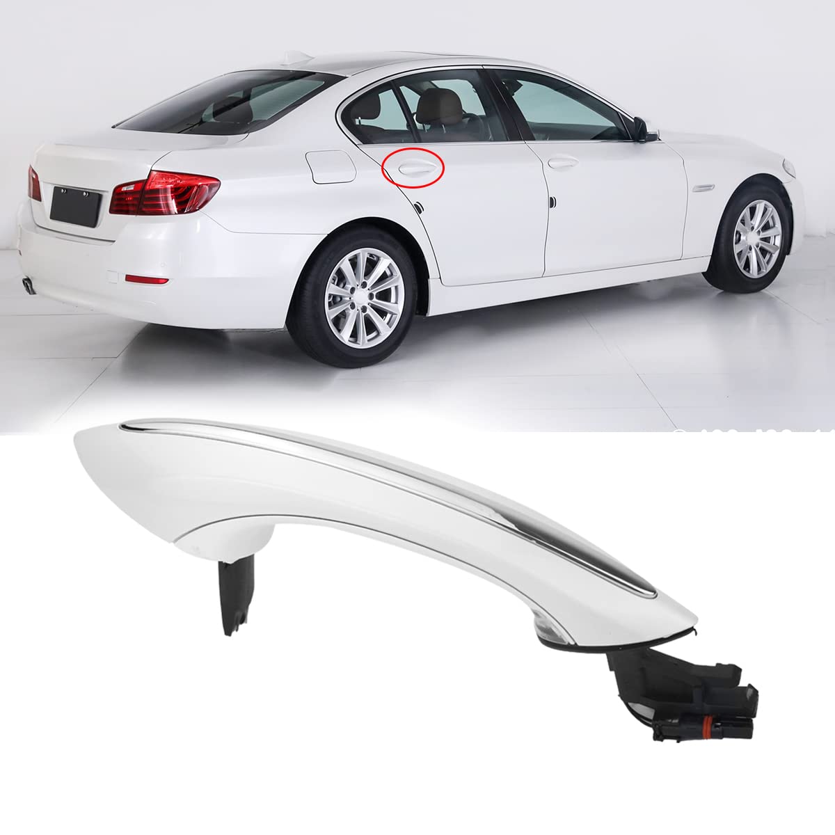 51217231931 / 51217231933 / 51217231934 Exterior Door Handle,White