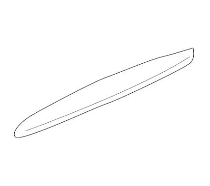 2107500493 Rear Handle Strip