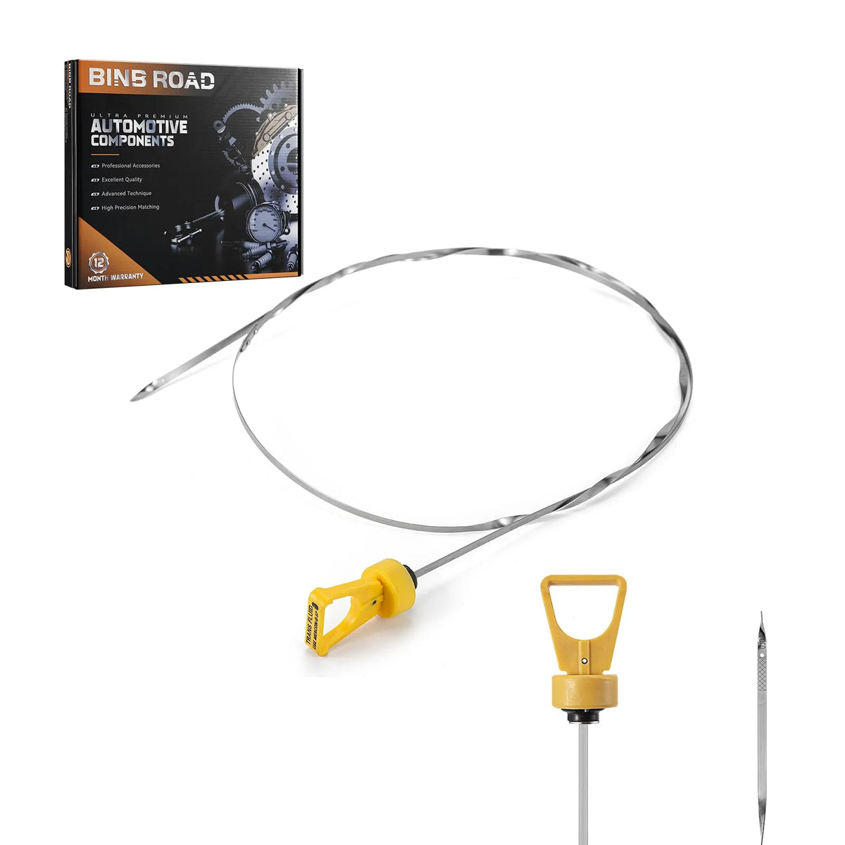 BINB ROAD Engine Oil Level Dipstick Compatible with Ford E-350 Club Wagon Super Duty E-450 Super Duty (Replaces 7C2Z-7A020-B 7C2Z7A020B)
