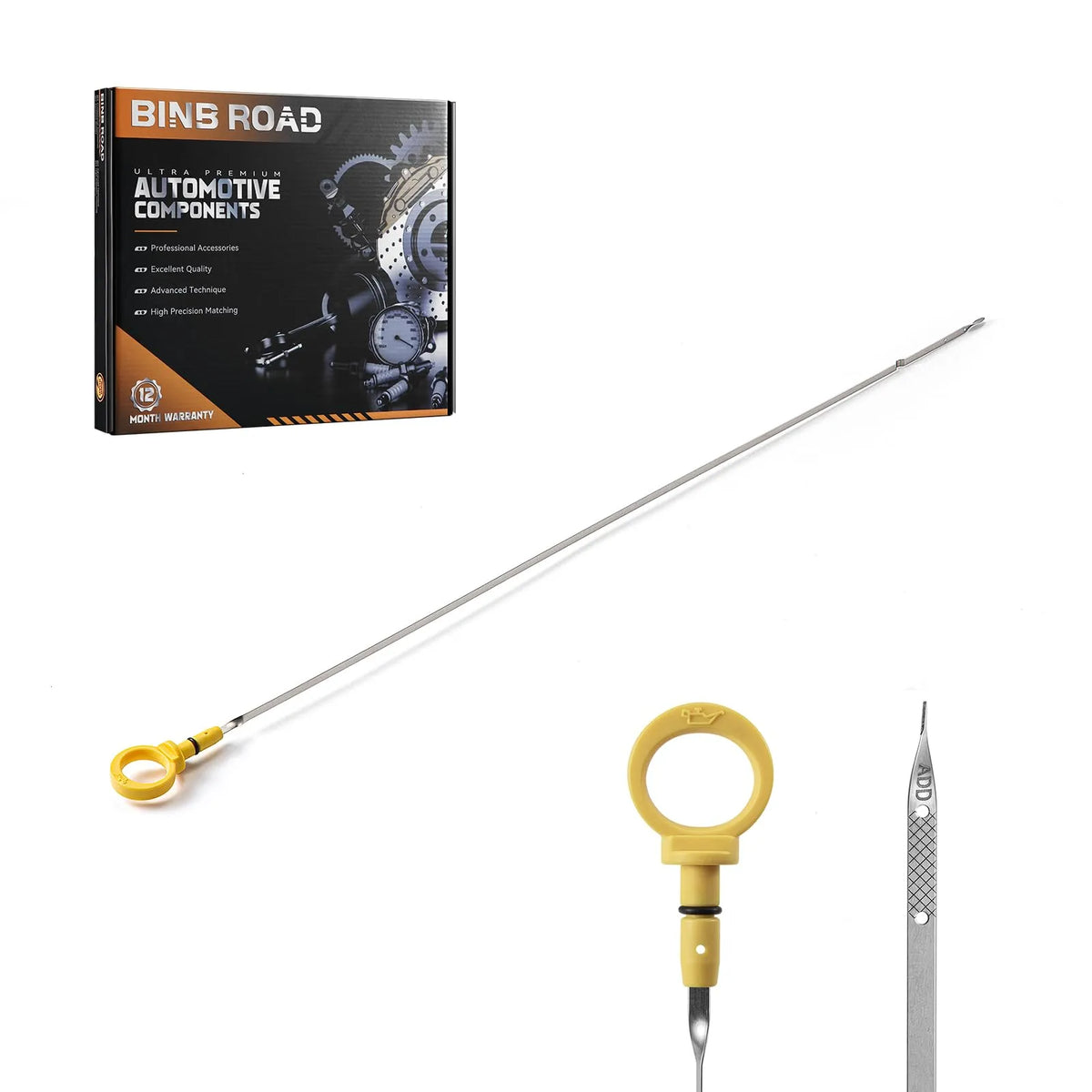 BINB ROAD Engine Oil Level Dipstick Compatible with Dodge Durango Jeep Grand Cherokee 5.7L 2011-2015 (Replaces 53034186AD)