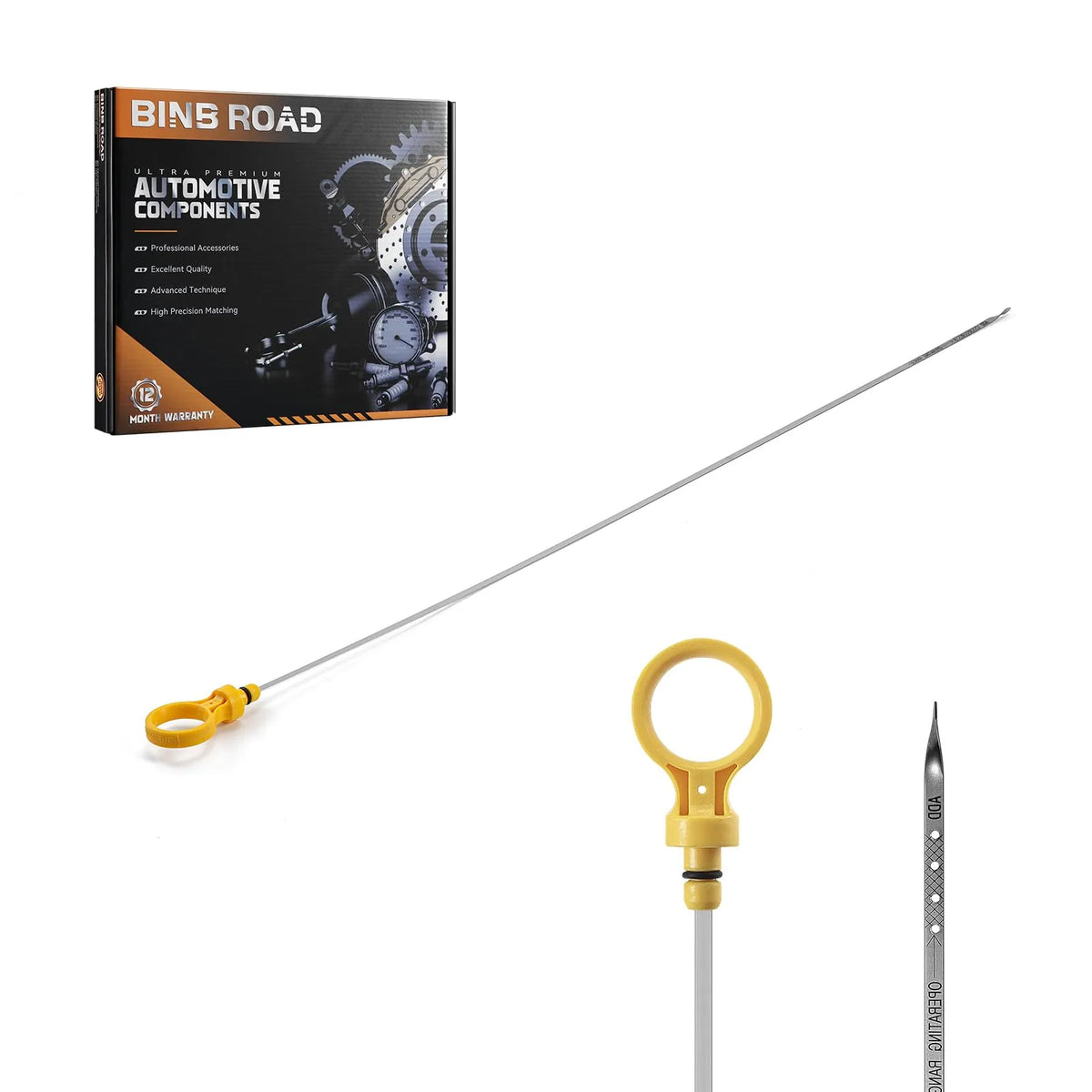 BINB ROAD Engine Oil Level Dipstick Compatible with Chevrolet Camaro Impala SS Caprice Pontiac Firebird Roadmaster 5.7L V8 LT1 1995-1997 (Replaces 12551144)