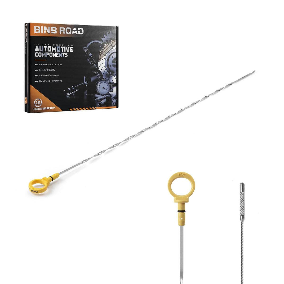 BINB ROAD Engine Oil Level Dipstick Compatible with Chrysler 300 Dodge Charger Magnum 5.7L (Replaces 53013835AA)