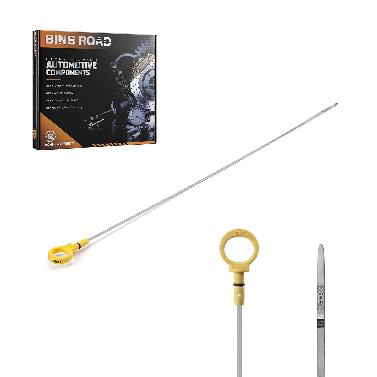 BINB ROAD Engine Oil Level Dipstick Compatible with Chrysler Pacifica Town & Country Dodge Grand Caravan 3.3L V6 (Replaces 4666139AA)