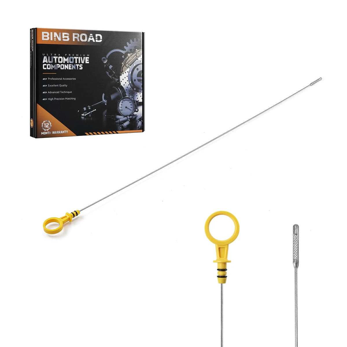 BINB ROAD Engine Oil Level Dipstick Compatible with GM Camaro SS G8 V8 (Replaces 12669528 12634547)