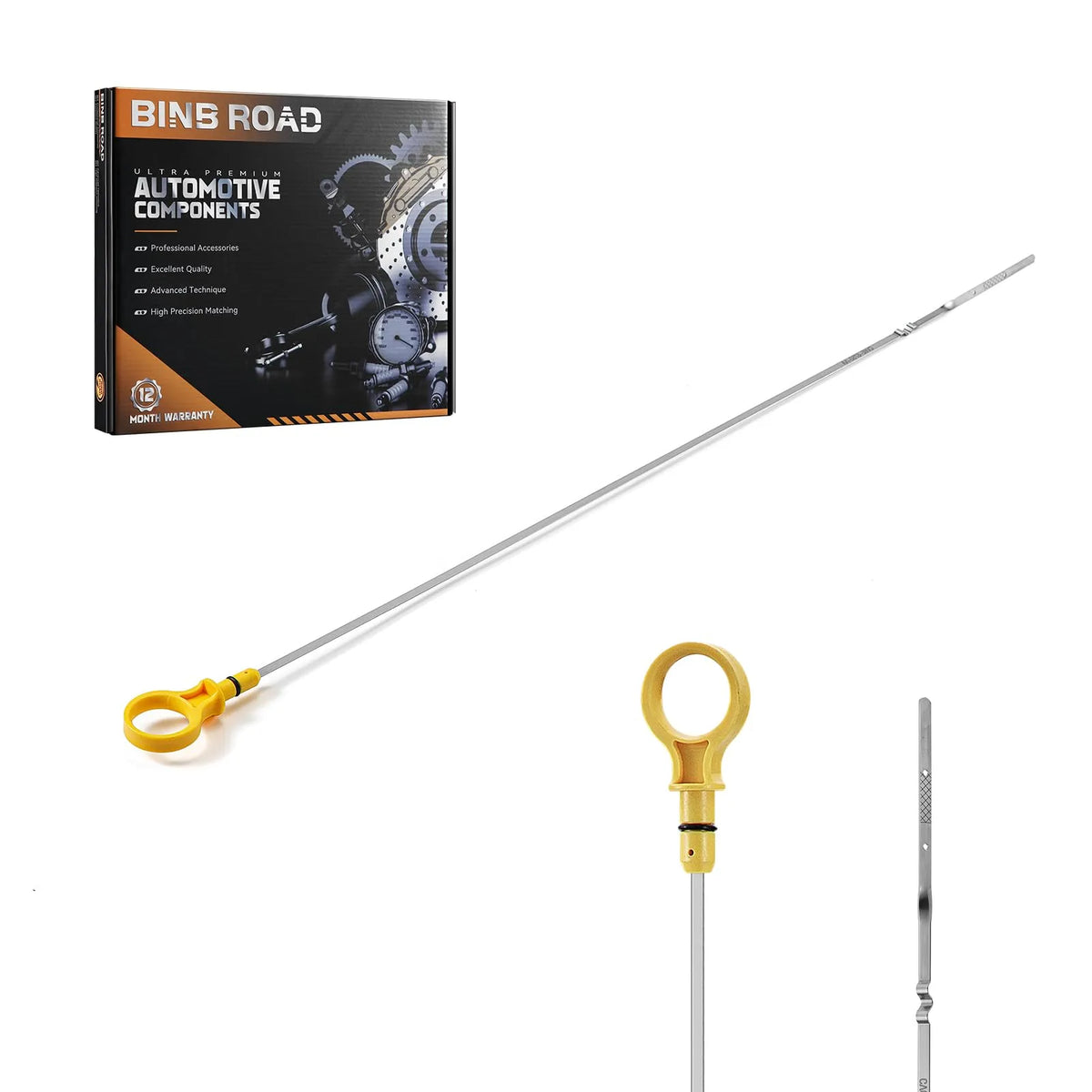 BINB ROAD Engine Oil Level Dipstick Compatible with Escape Fusion Transit Connect 2.5L (Replaces CV6Z-6750-A CV6Z6750A)