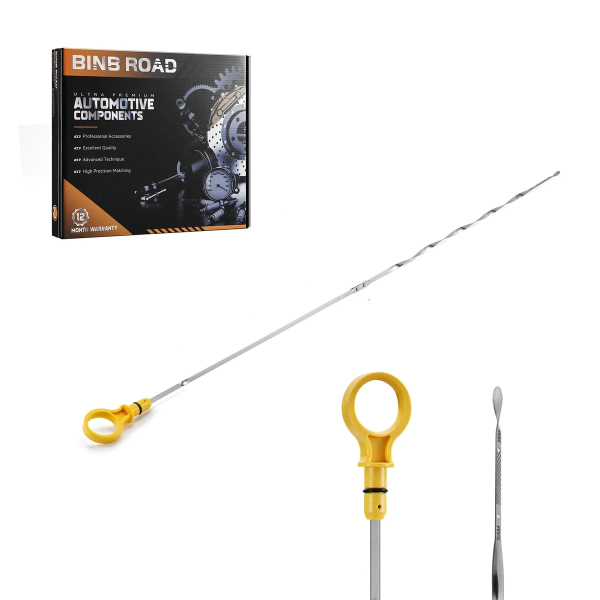 BINB ROAD Engine Oil Level Dipstick Compatible with Ford F-150 F-250 1997-2004 (Replaces 1L3Z-6750A-A 1L3Z6750AA)