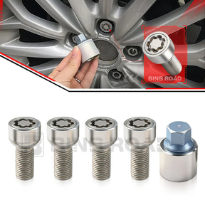 4F0698139B Lockable Wheel Bolt Rim Locks M14 X 1.5