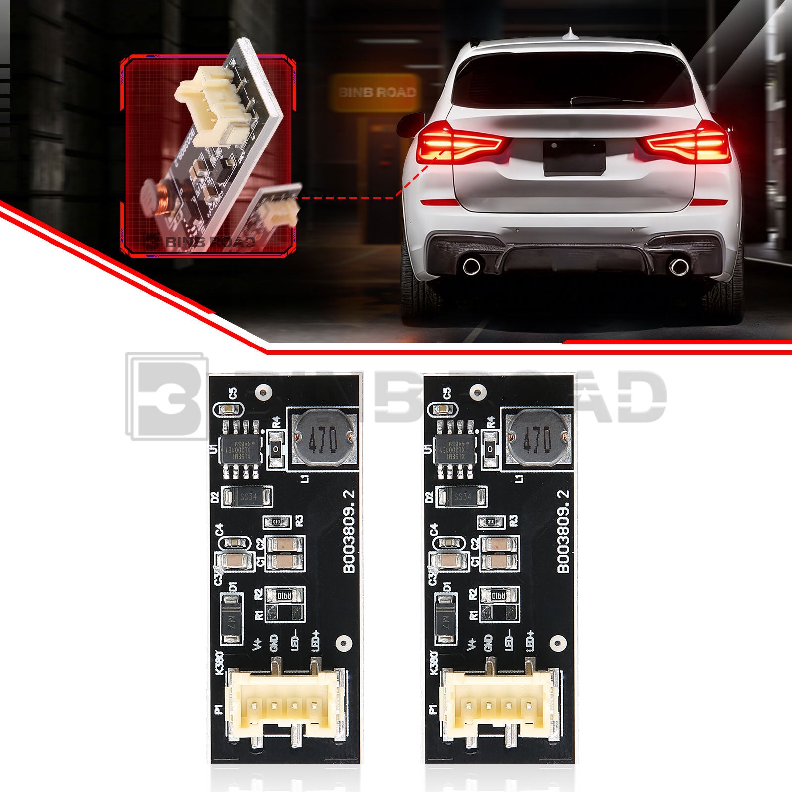 US B003809.2 LED Driver Tail Light Repair Board Chip