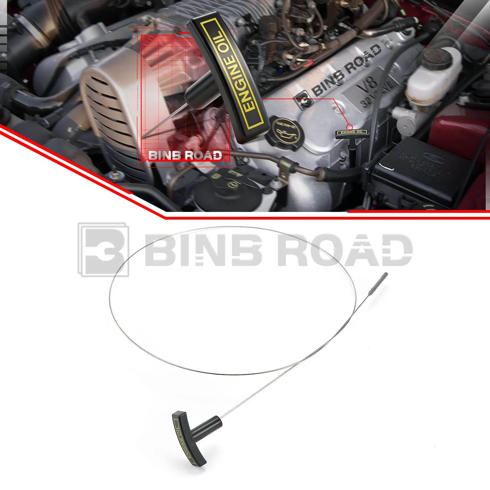 3C3Z6750AA Engine Oil Level Dipstick