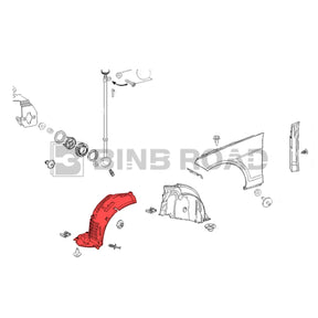 2126904330 + 2126903030 Fender Liner Splash Shield