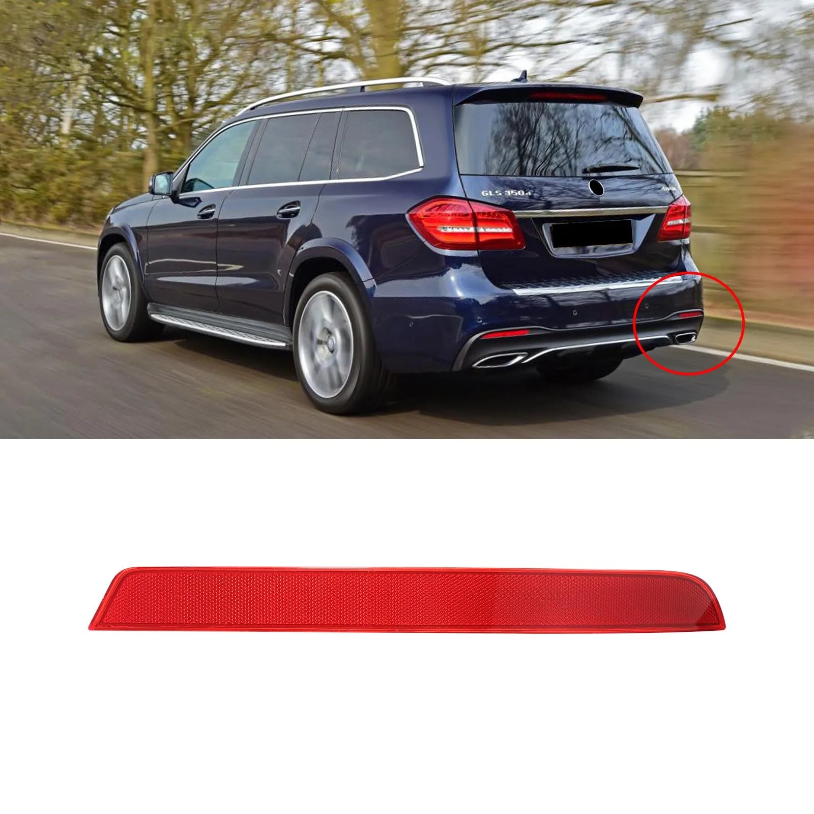 US 1668200374 + 1668200474 Rear Bumper Reflector