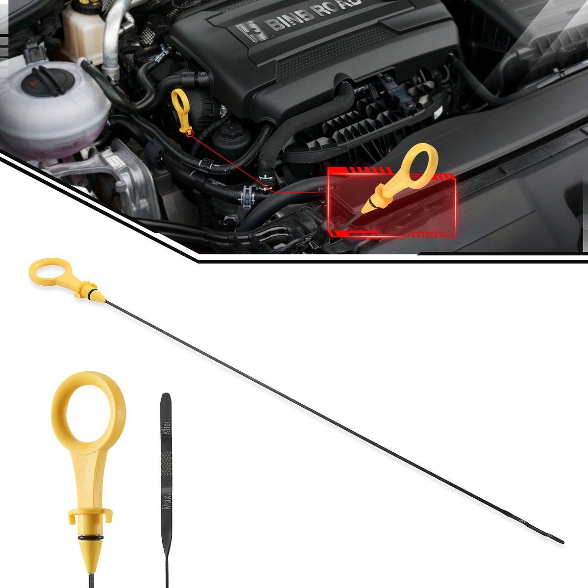 06H115611E 06J115611F Engine Oil Fluid Dipstick