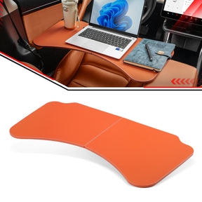 Car Folding Tray Table Leather Compatible with Tesla Model 3 Y