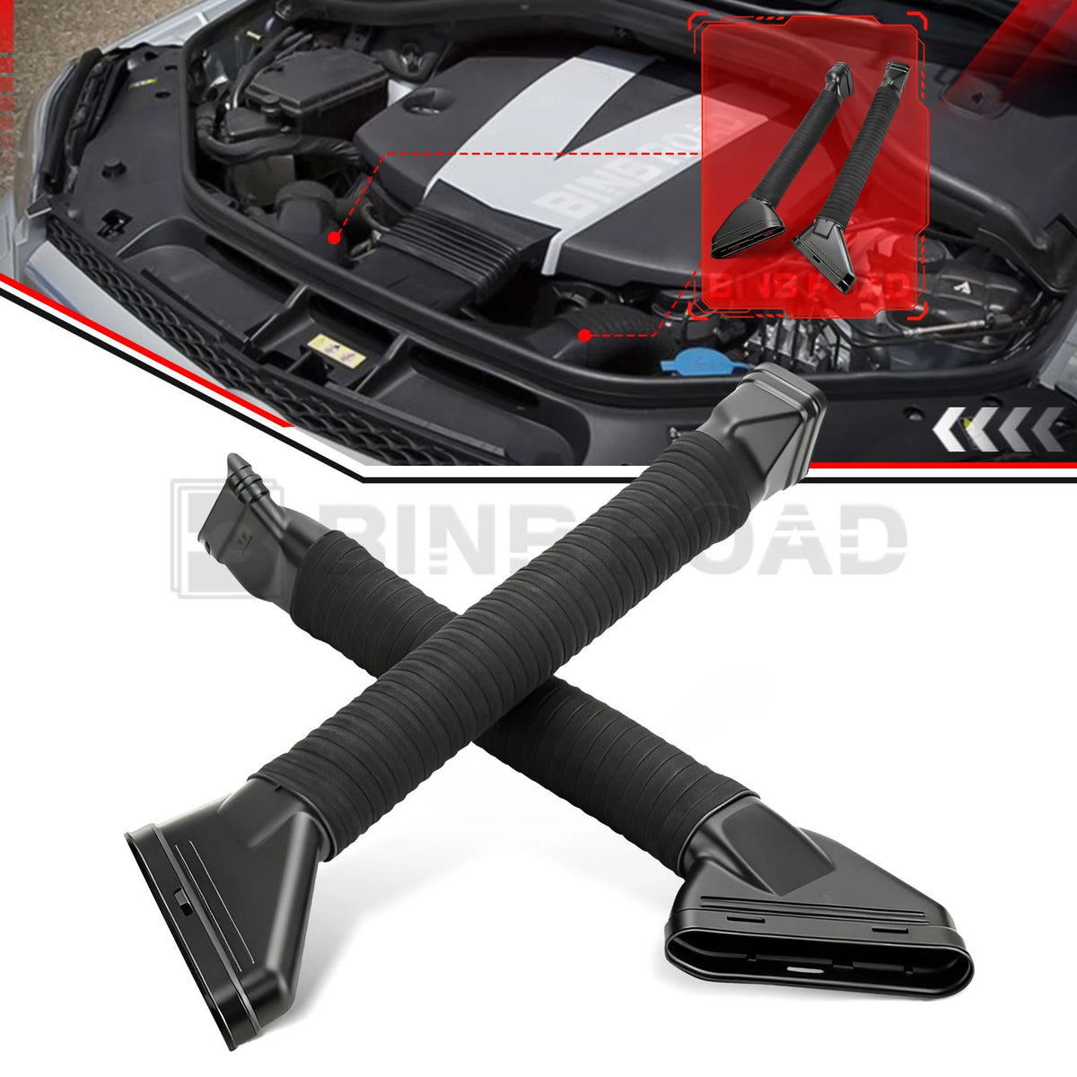6420948897 + 6420948797 Air Intake Hose