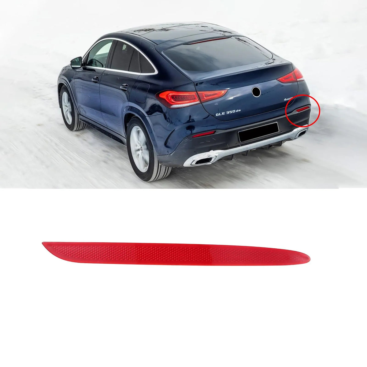 2178200174 + 2178200274 Rear Bumper Reflector
