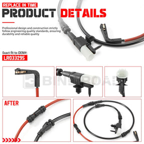 US LR045959 + LR033295 Front and Rear Brake Pad Wear Sensor