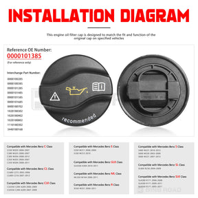 0000101685 0000101485 Engine Oil Filler Cap