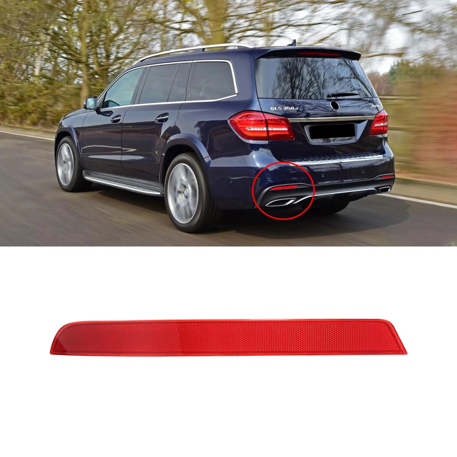 1668200374 + 1668200474 Rear Bumper Reflector