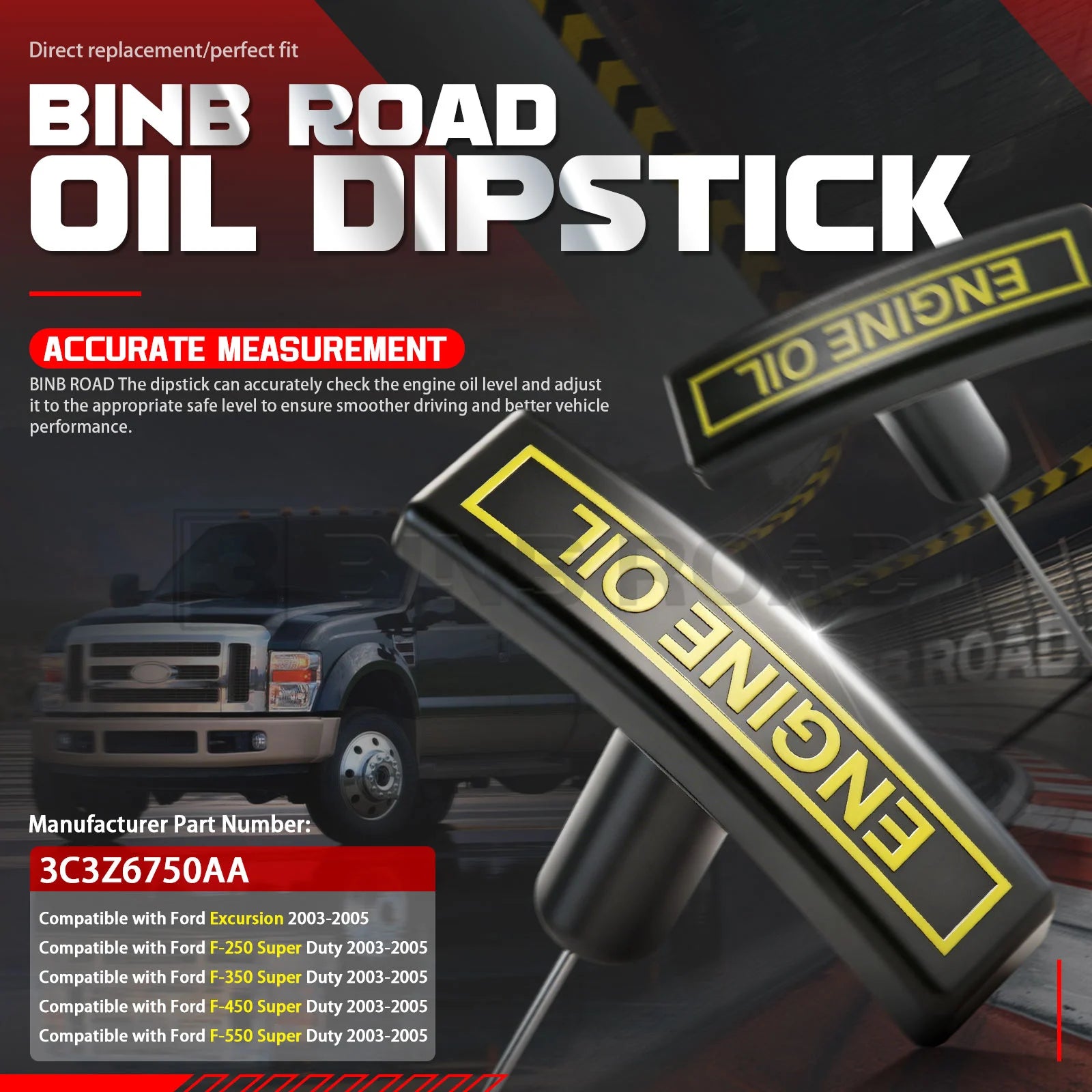 3C3Z6750AA Engine Oil Level Dipstick