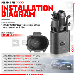 1J0919379 Outside Ambient Air Temperature Sensor