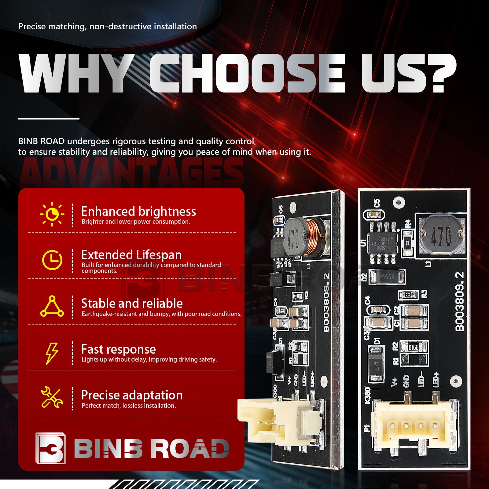 B003809.2 LED Driver Tail Light Repair Board Chip