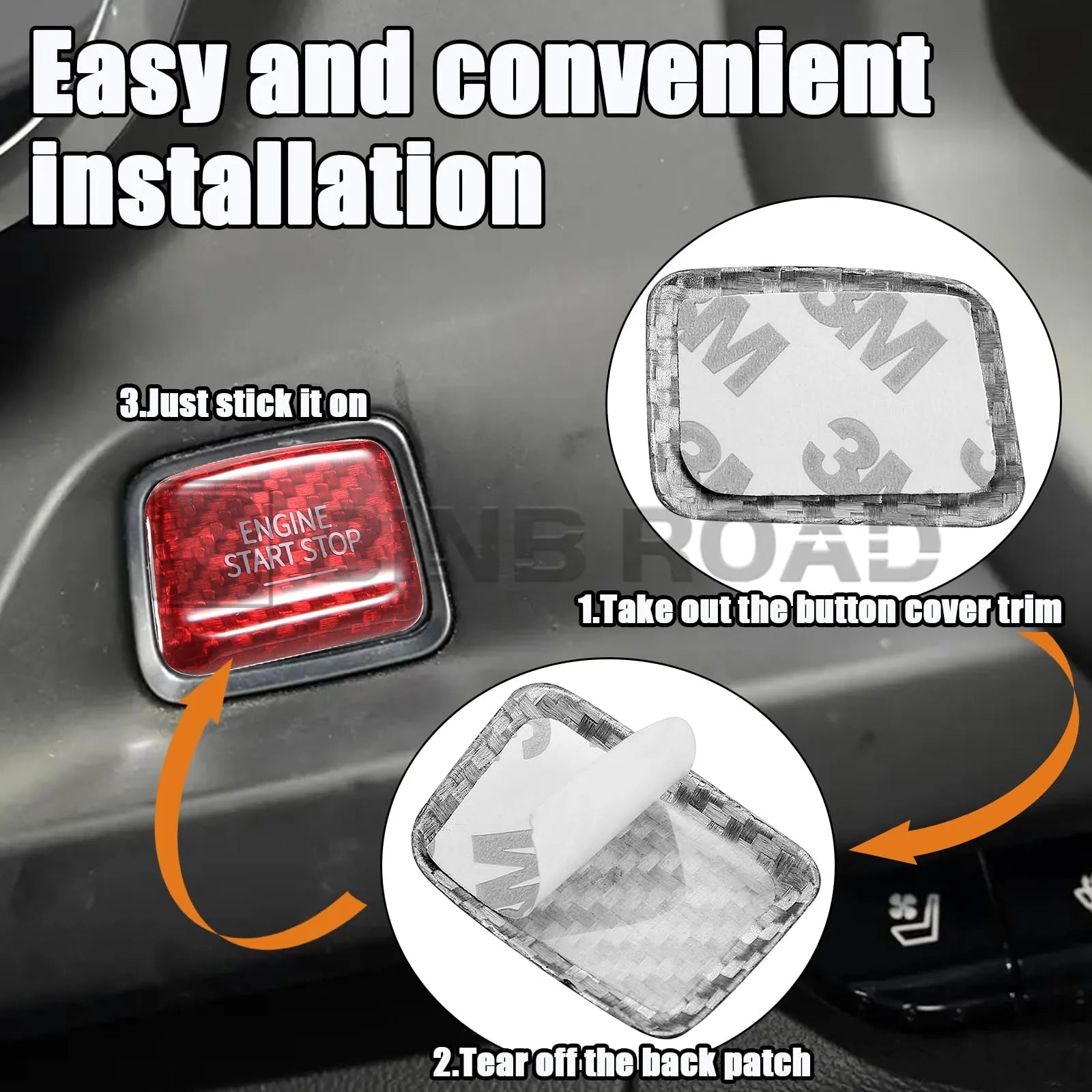 Motor-Startknopfverkleidung, kompatibel mit Chevrolet 