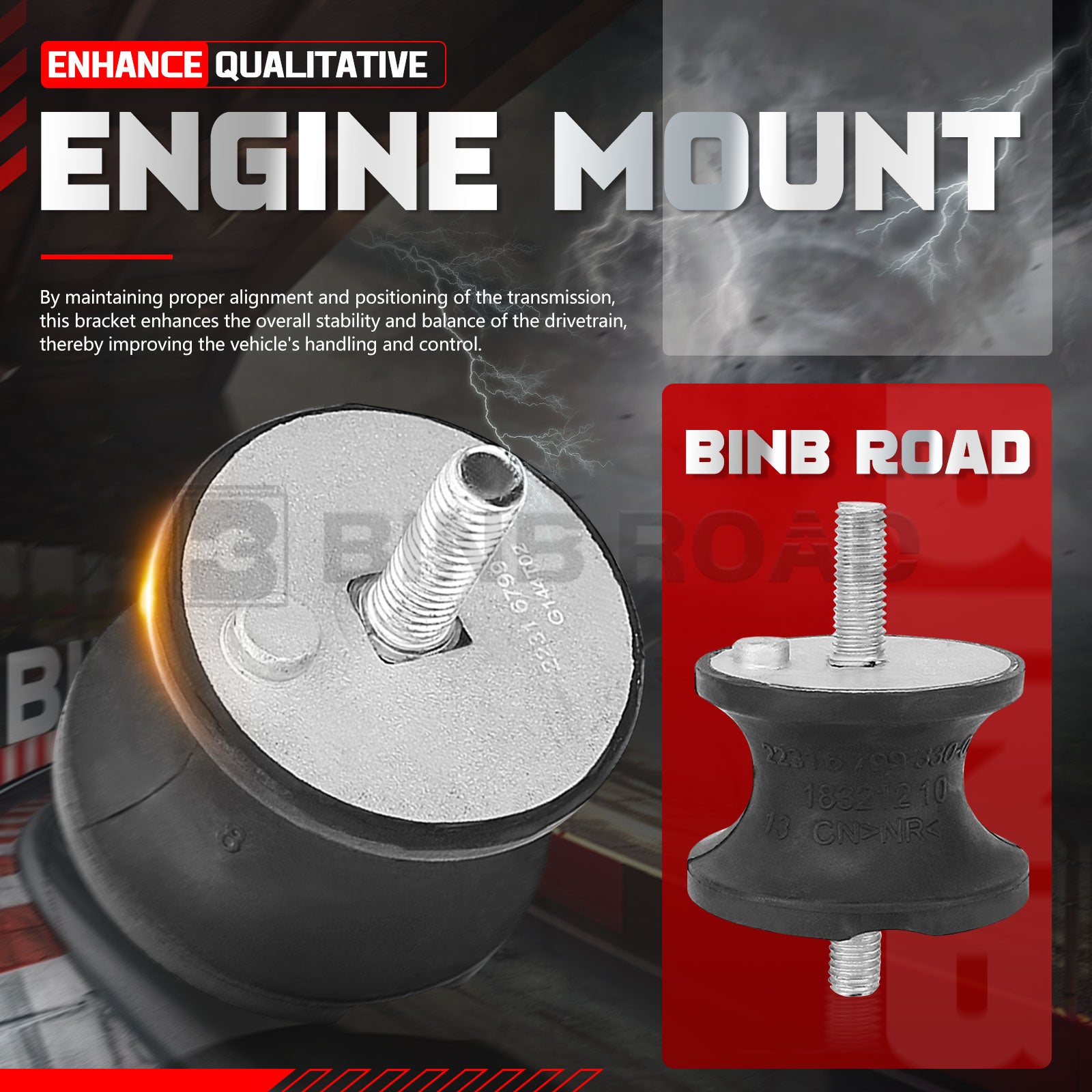 US 22316799331 Rear Transmission Mounts Bushings-2Pcs