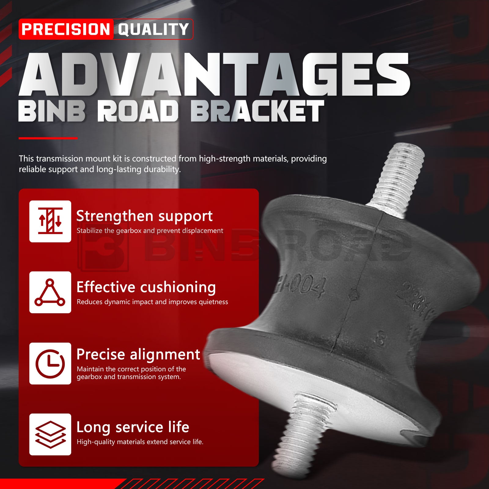 22316799331 Rear Transmission Mounts Bushings-2Pcs