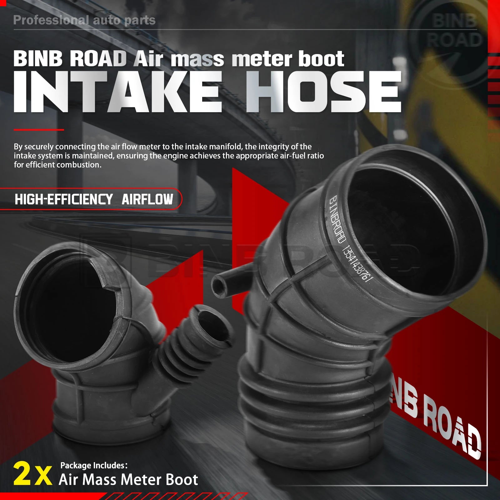 US 13541438761 + 13541438759 Intake Air Flow Mass Meter Boot