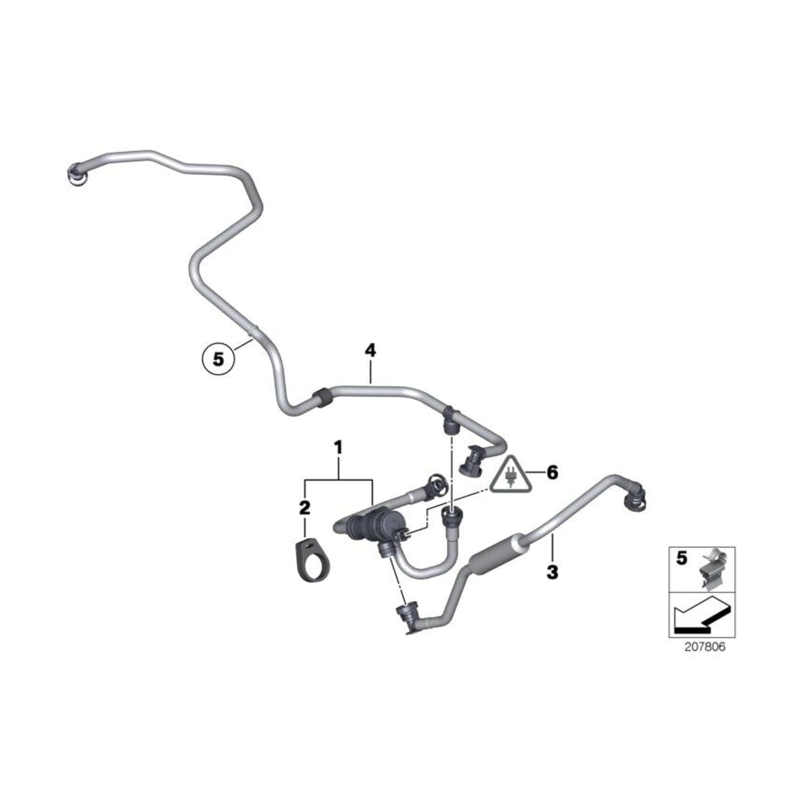 13907636157 Fuel Tank Ventilation Valve With Pipe