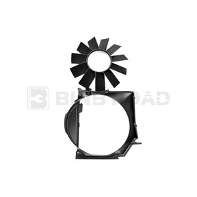 17111436259+11521712058 Radiator Cooling Fan Shroud with Fan Blade Kit