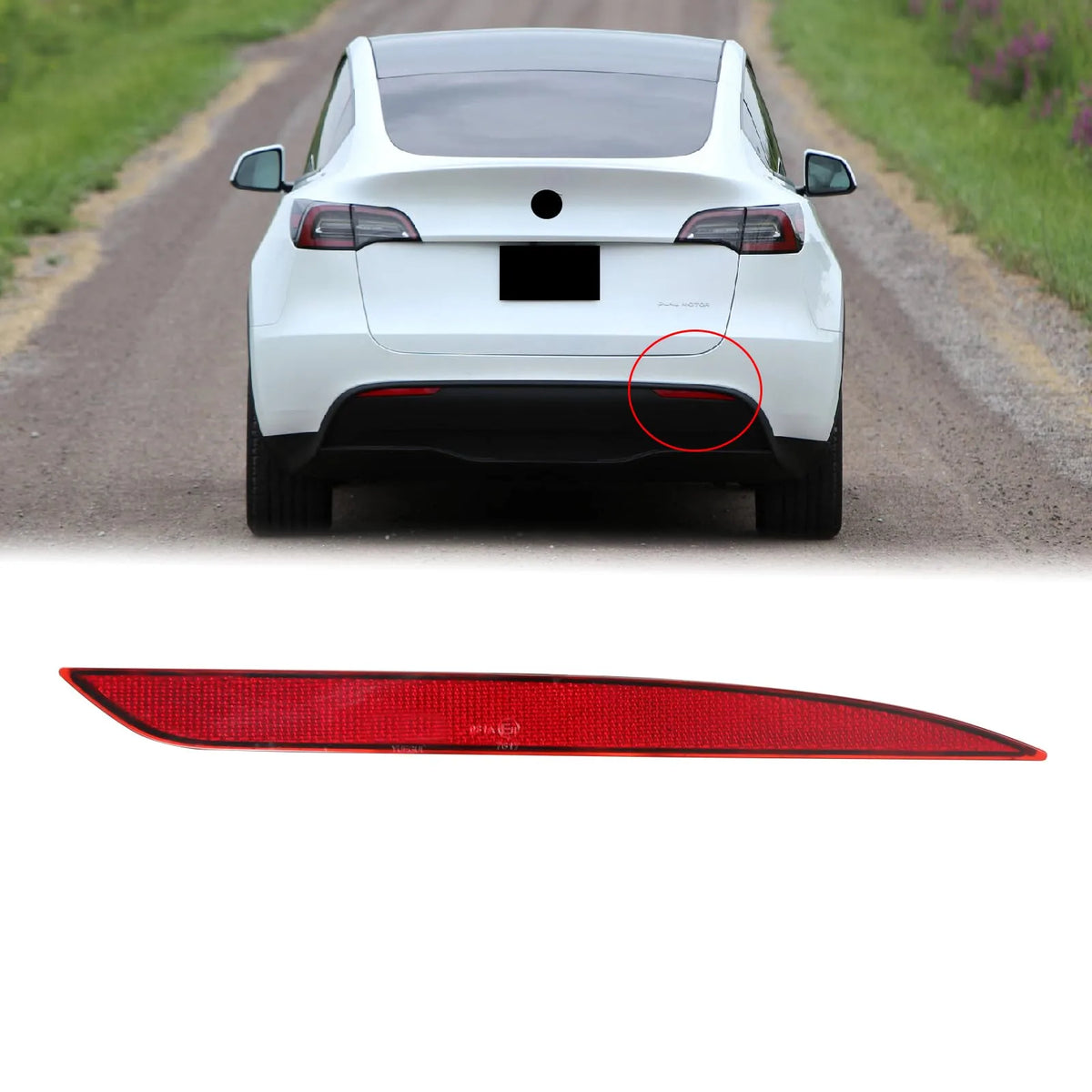 1495817-00-C 1495818-00-C Rear Bumper Reflector
