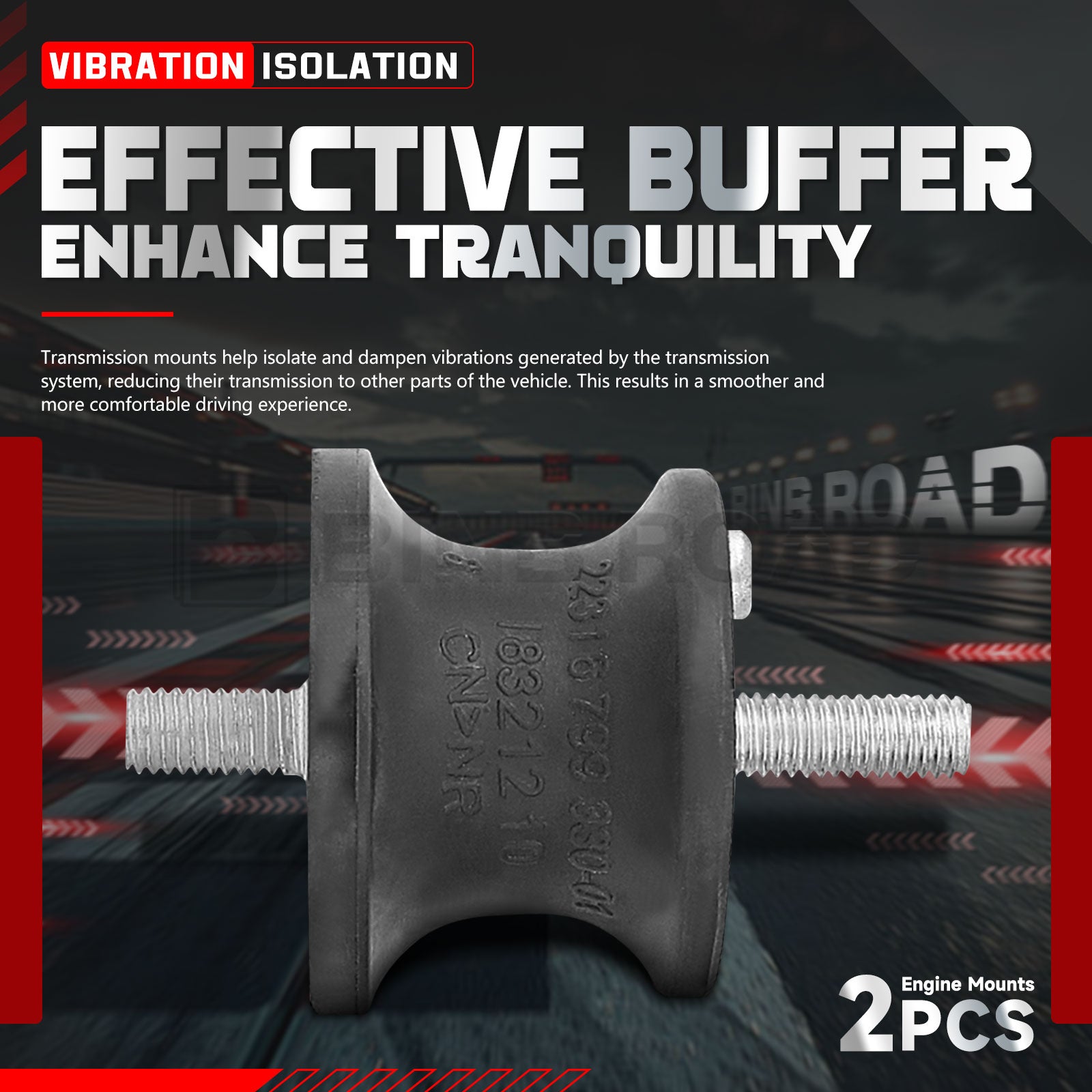 US 22316799331 Rear Transmission Mounts Bushings-2Pcs