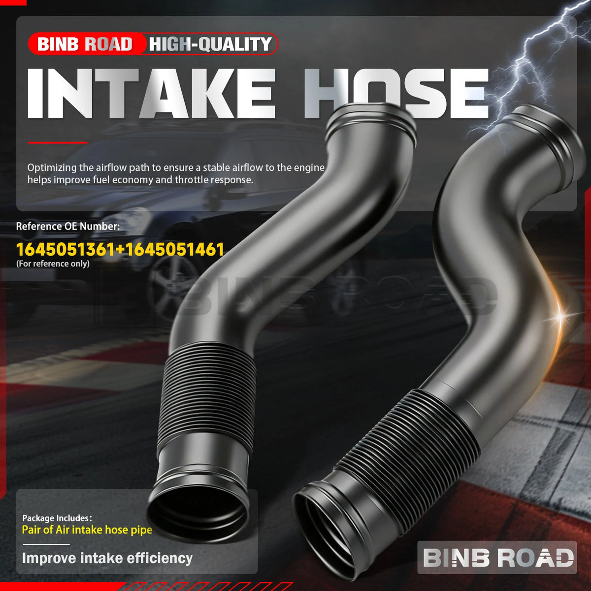 1645051361 + 1645051461 Air Intake Inlet Duct Tube Hose