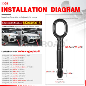 US 8K0805615 Tow Hook Tow Eye