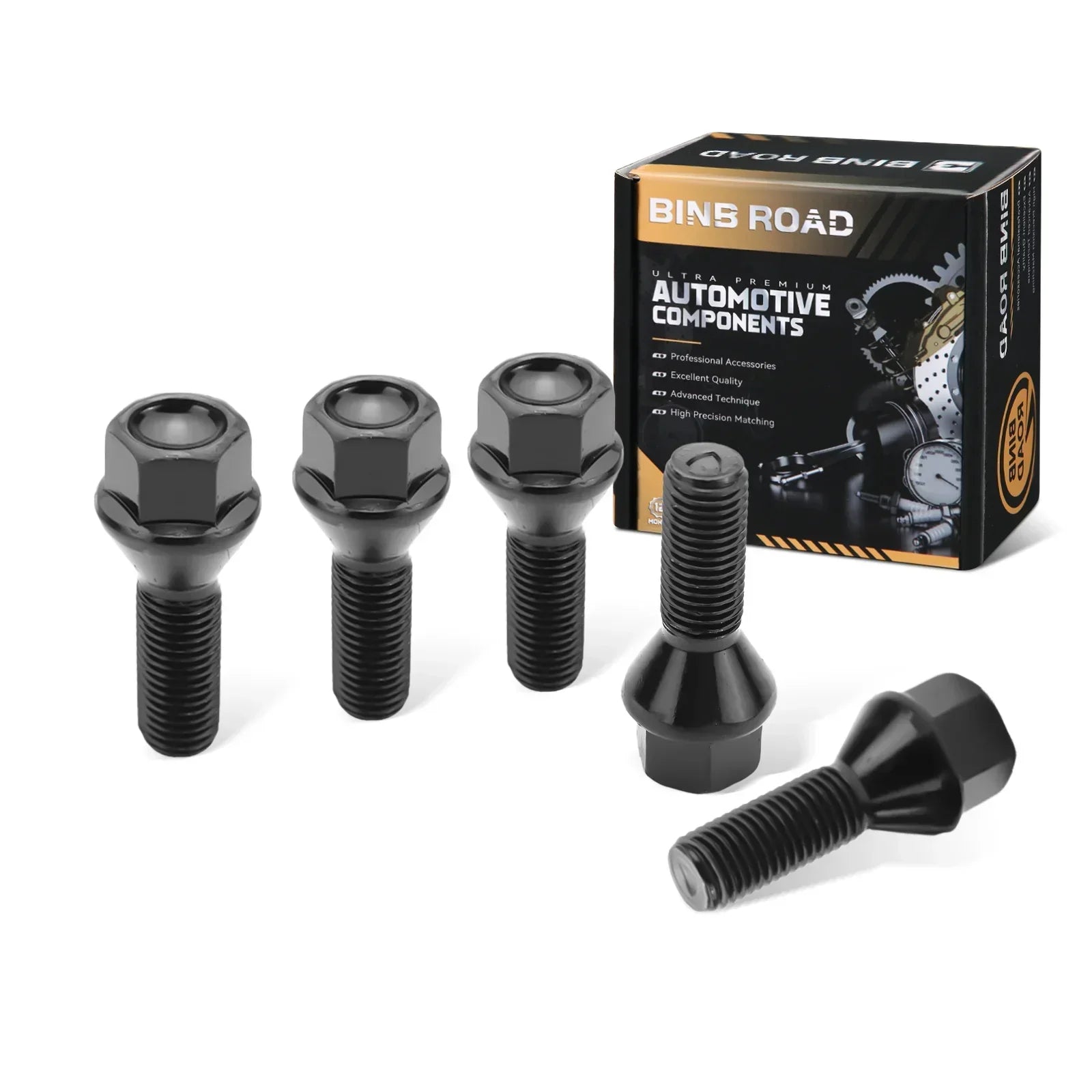 36136781150 Wheel Lug Bolt M12×1.5 Black