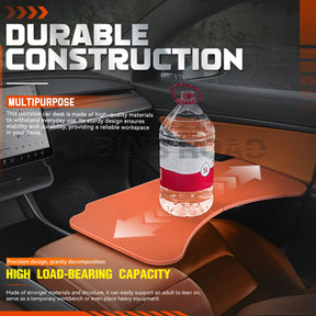 Car Folding Tray Table Leather Compatible with Tesla Model 3 Y