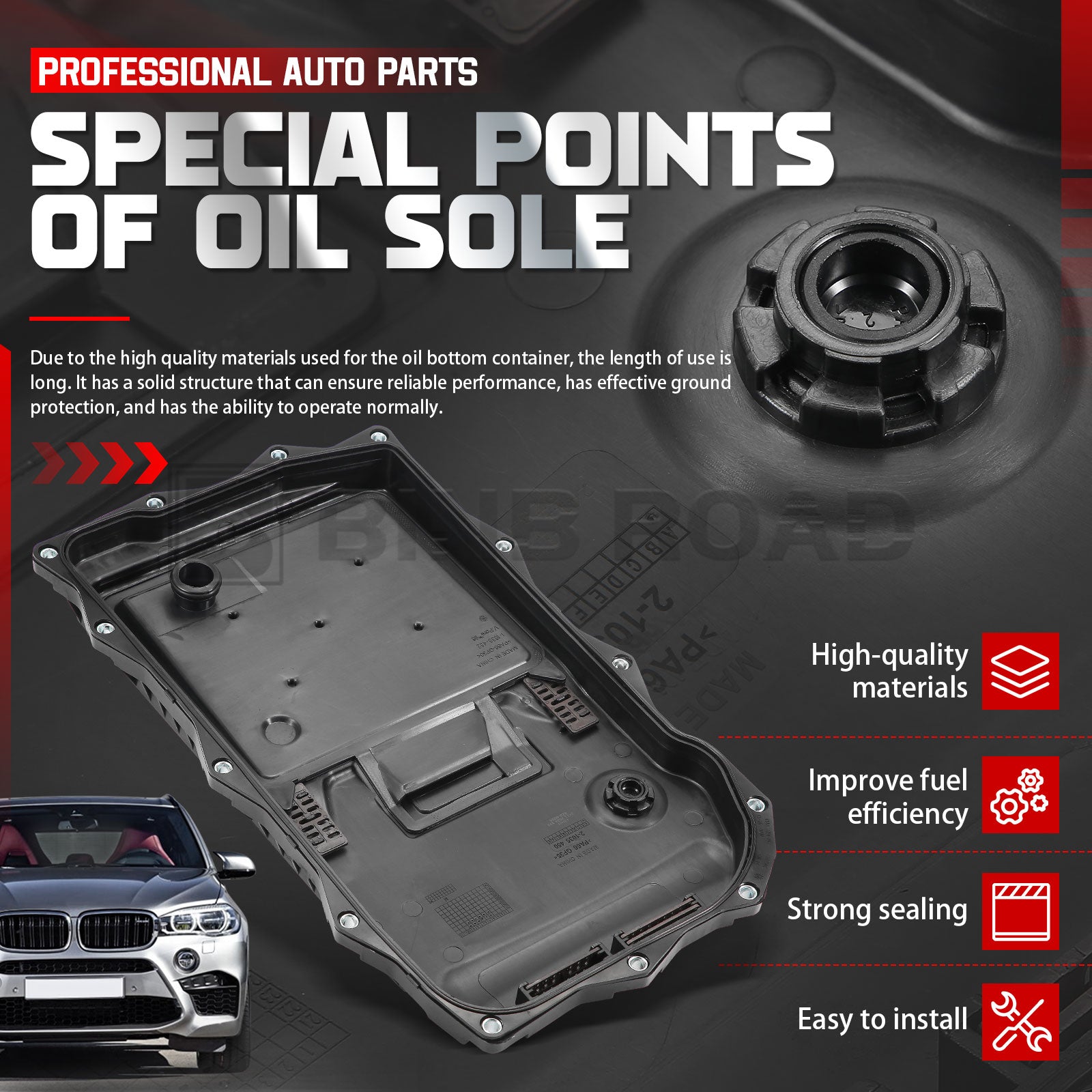 US 24118612901 24117624192 Transmission Oil Pan with Gasket Kit