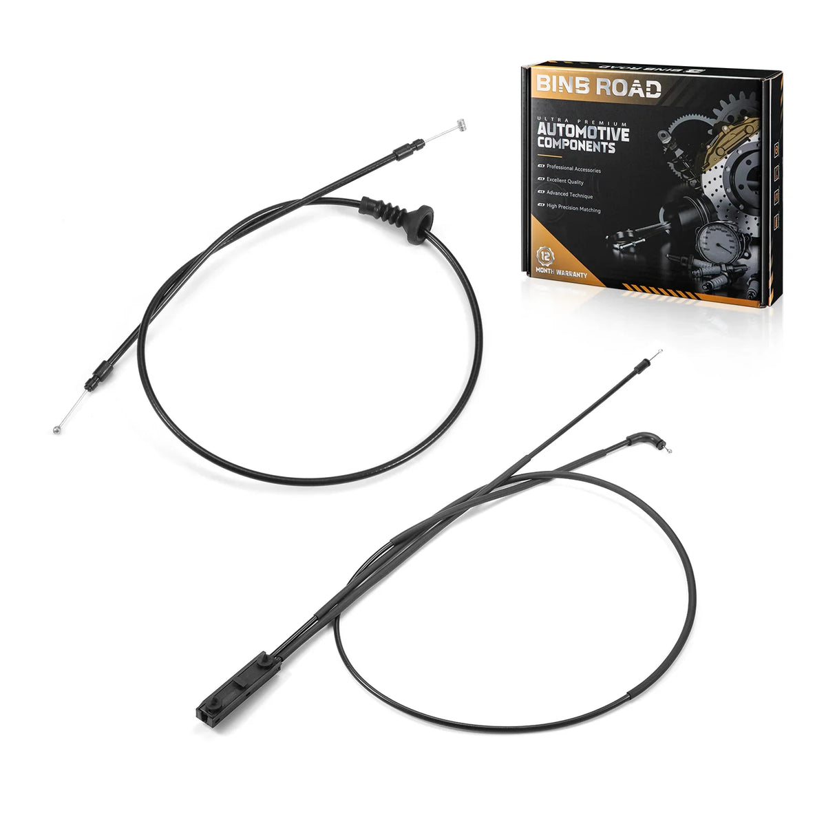 US 51237411315 + 51237313782 Engine Hood Release Cable Wire