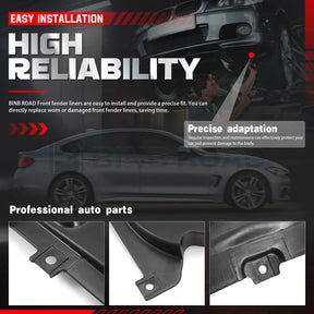 US 51718055019 + 51718055020 2Pcs Front Splash Shield Inner Fender Liner