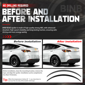 US Rear Spoiler Compatible with Tesla Model Y